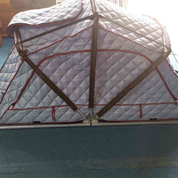 Isolation thermique pour tente de toit souple, doublure matelassée, installation facile pour le camping d'hiver, s'adapte aux tentes de 160x240 cm.