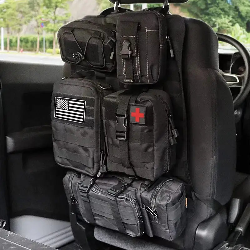 sac de rangement tactique pour siège arrière de voiture, sac de rangement pour équipement de pêche Luya.