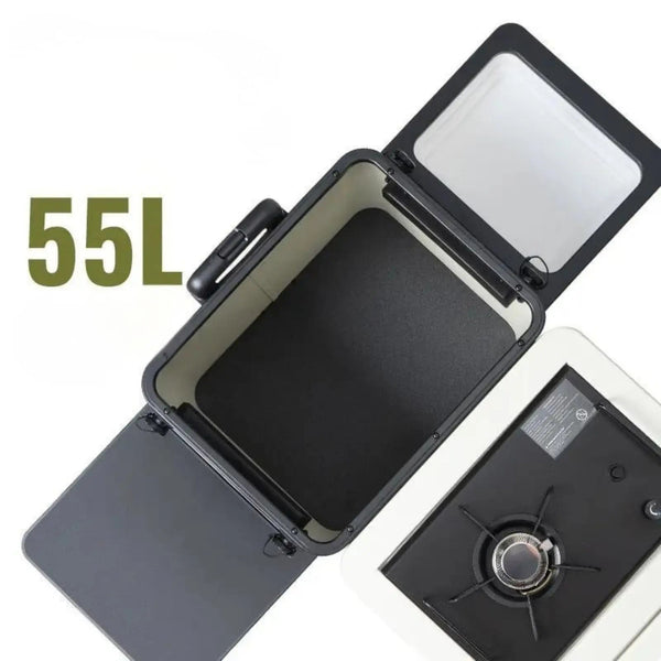 cuisine mobile nomage pliante camping voiture coffre multifonction outdoor  (1)