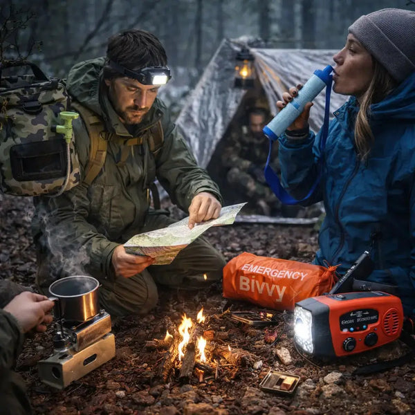 Kit de Survie 72H ESSENTIEL – Équipement d'Urgence pour 1 à 2 Personnes Woody’s Camp